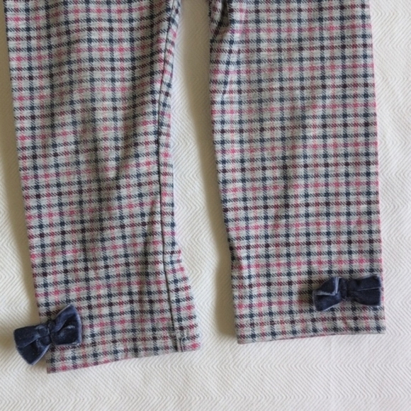 first impressions graphic top & plaid leggings matching outfit set 12 months - Picture 8 of 10